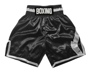 Kanong Boxing Shorts : KNBSH-036-Black-Silver