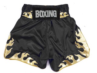 Kanong Fight Shorts : KNBSH-038-Black-Gold