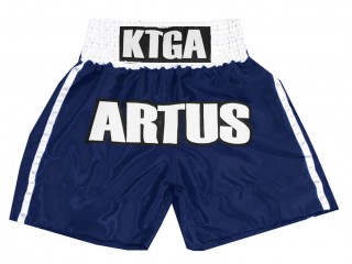 Kanong Personalized Boxing Trunks : KNBXCUST-2042-Navy