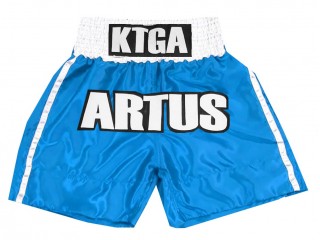 Kanong Bespoke Boxing Trunks : KNBXCUST-2042-Skyblue