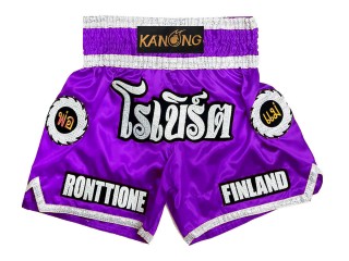 Personalized Thai Shorts : KNSCUST-1242-Purple