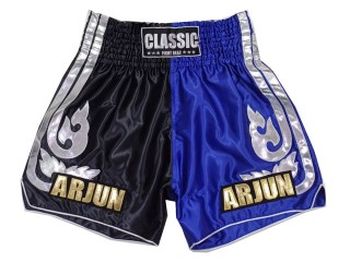 Tailored Muay Thai shorts : KNSCUST-1243-Black-Blue