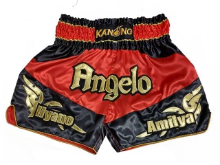 Personalized Thai Shorts : KNSCUST-1248-Red