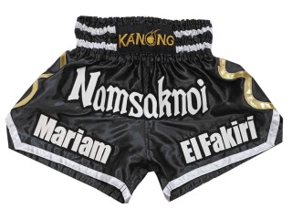 Personalized Thai Fight Shorts : KNSCUST-1250-Black