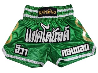 Personalized Thai Shorts : KNSCUST-1250-Green