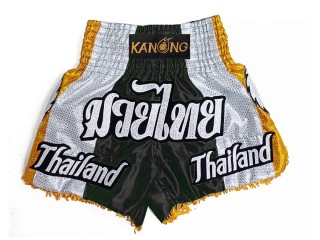 Custom-designed Muay Thai Shorts : KNSCUST-1252-Black