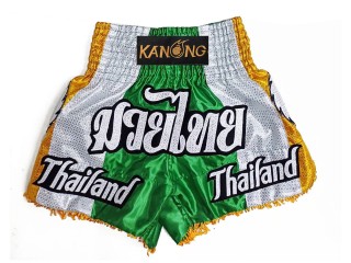 Tailored Muay Thai shorts : KNSCUST-1252-Green