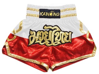 Custom-designed Muay Thai Shorts : KNSCUST-1261-Poland