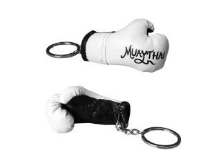 Thailand Souvenir - Boxing Glove keychain : White