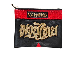 Kanong Clutch Bag size A5 : Black/Red