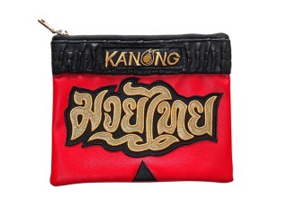 Kanong Clutch Bag size A5 : Red/Black