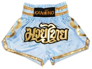 Kanong Kids Muay Thai Shorts : KNS-121-LightBlue-K