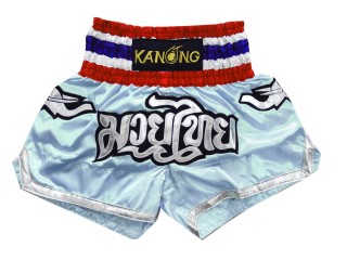 Elephant Muaythai Kick Boxing Shorts : KNS-125-LightBlue